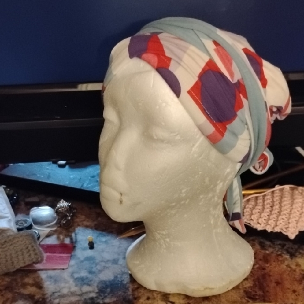 Colorful Patterned Headscarf